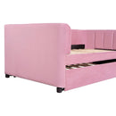 Upholstered Daybed With Ergonomic Design Backrest by HouseOfZazla