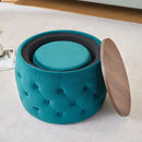 Nesting Ottomans 2 Piece With Tray, 4 In 1 Function by Unique Piece Furniture