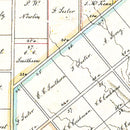 Vintage Map of Austin, Texas 1850