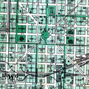 Vintage Map of Indianapolis, Indiana 1876