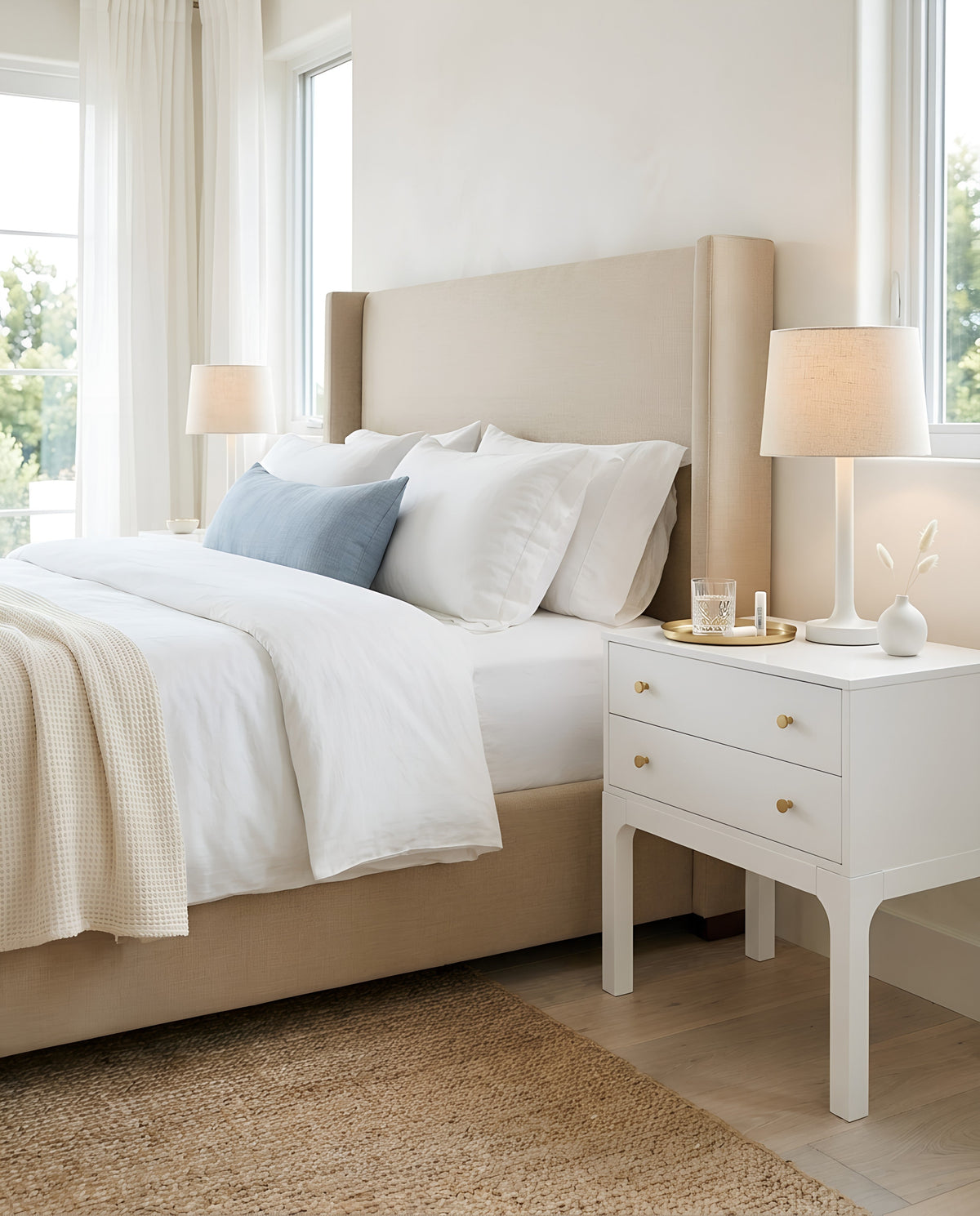 Alonso 2-Drawer Modern Nightstand, photo 3 of 10