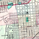 Vintage Map of San Francisco, California 1876