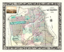 Vintage Map of San Francisco, California 1876