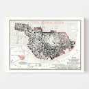 Vintage Map of San Francisco Post 1906 Fire (1908)