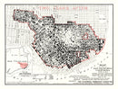 Vintage Map of San Francisco Post 1906 Fire (1908)