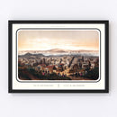 Vintage Map of San Francisco, California 1860