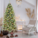 6ft Pre-Lit Artificial Christmas Tree with 380 Warm White LED Lights