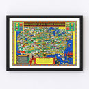 National Association of Real Estate Boards United States Map, 1926