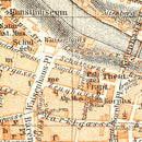 Vintage Map of Bern, Switzerland 1927