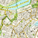 Vintage Map of Boston, Massachusetts 1927
