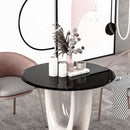 32" Inch Round Tempered Glass Table Top black Glass 1/2" Inch Thick Beveled Polished Edge