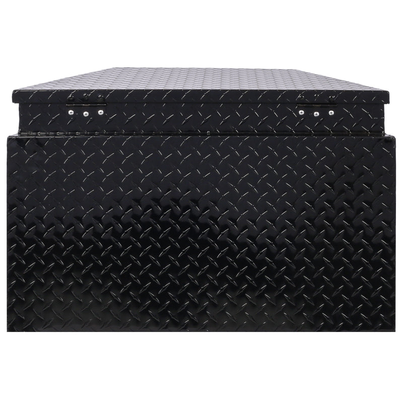 29inch Aluminum tool box,heavy duty truck bed tool box,outdoor trailer pickup storage tool box,RV storage organizer,underbody box w/lock keys,black 29x16.5x18.5inch