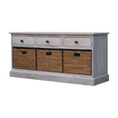 Basket Storage Cabinet - Gray Ash by Unique Piece Furniture