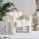 31.10" Boucle Upholstered Accent Chair by Unique Piece Furniture