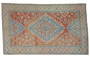 6x10 Vintage Distressed Oushak Carpet