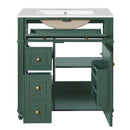 Bathroom Vanity Cabinet With Sink, Soft Close Doors With Door Organizer by HouseOfZazla