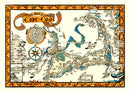 Vintage Map of Cape Cod, 1926