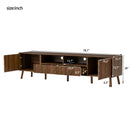 TV Stand With Drawers And Cable Management - Walnut by HouseOfZazla