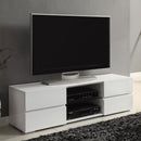 Glossy 4 Drawer TV Console - White by HouseOfZazla