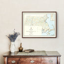 Vintage Map of Massachusetts 1926