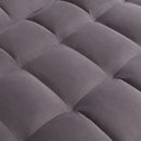 Modern Loveseat Futon Sofa With Pullout Bed, Adjustable Reclining Backrest, Toss Pillows by HouseOfZazla