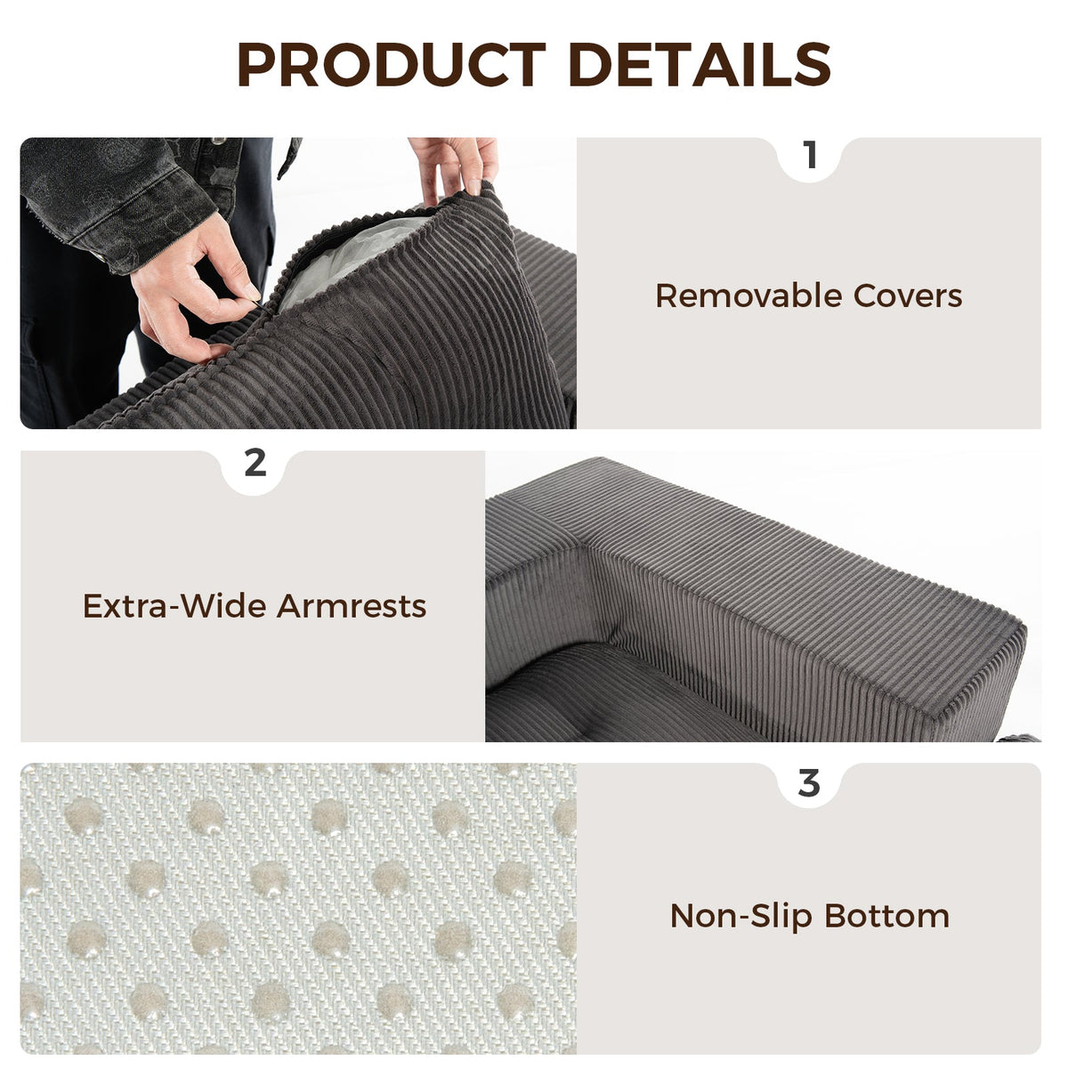 101" L-Shaped Modular Compression Sofa, photo 5 of 10
