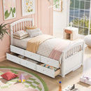 Platform Storage Bed Solid Wood Bed With 6 Drawers by Unique Piece Furniture