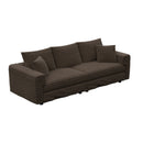 Deep Seat Convertible Sofa With Soft Pillows And Ottomans by HouseOfZazla