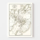 Vintage Map of Gloucester, Massachusetts 1919