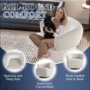 Swivel Barrel Accent Oversized Club Chair by HouseOfZazla