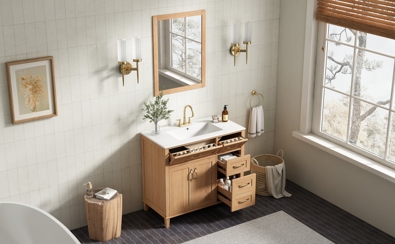 36" Bathroom Vanity with Ceramic Sink, photo 2 of 10