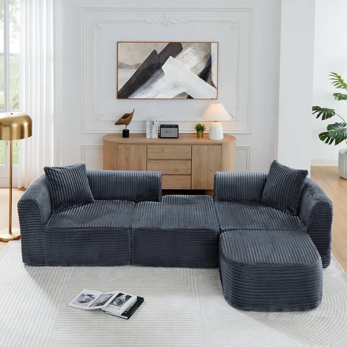 114" Cloud Sectional Couch with L-Shape Chaise, photo 2 of 10