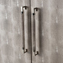 Cabinet - Silver - Faux Leather by Unique Piece Furniture