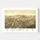 Vintage Map of Oxford, New York 1888