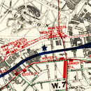 Vintage Map of Boston, Massachusetts 1914