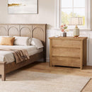 Nightstand With 3 Drawers, Bedside Table, Compact Storage - Brown by HouseOfZazla