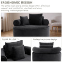 Round Sofa Bed With 3 Pillows For Living Room