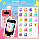 Kids Toy Smartphone Dual Camera Phone Touchscreen Learning Toy with Shockproof Cartoon Case Torch 16 Games ABC Learning for Boys Girls Aged 3+