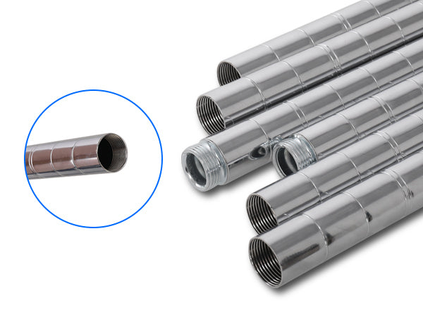 7 Tier Wire Shelving Unit, 2450 LBS NSF Height Adjustable Metal Garage Storage Shelves with Wheels, Heavy Duty Storage Wire Rack Metal Shelves - Chrome