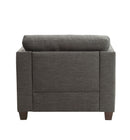 Laurissa - Chair With 3 Pillows - Light Charcoal