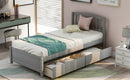Platform Storage Bed Wood Bed Frame With Two Drawers And Headboard by Unique Piece Furniture