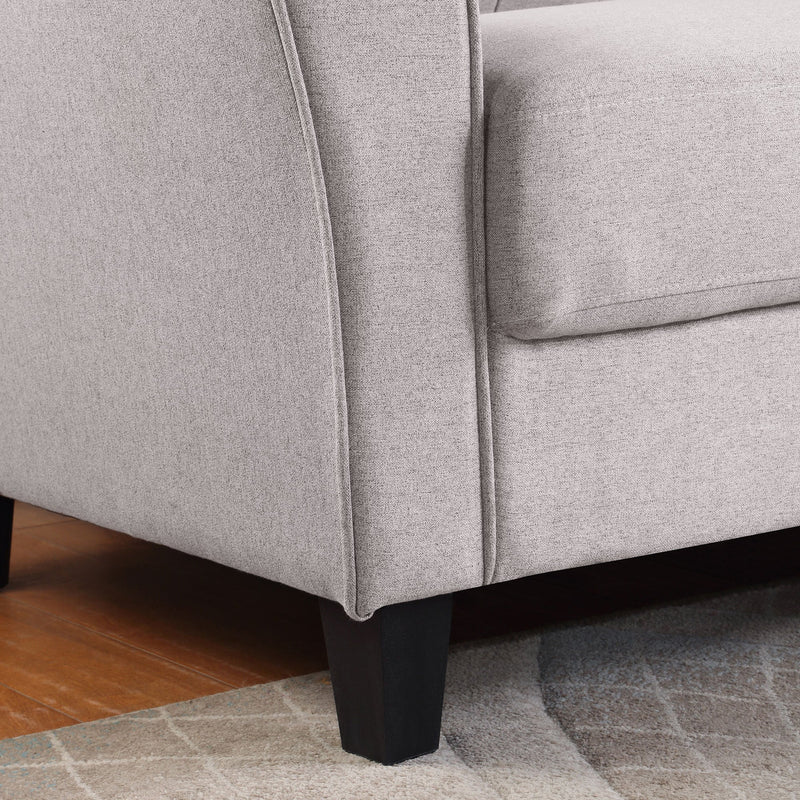 79.9" Modern Living Room Sofa Linen Upholstered Couch Furniture for Home or Office, Light Grey,(3-Seat,)