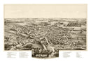 Vintage Map of Perry, New York 1892