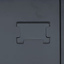 Storage Locker Cabinet With Locks For Employees, Home Gym Office School Garage - Black by HouseOfZazla