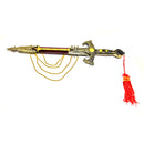 Metal Replica Knights Templar Ornate Dagger Prop with Sheath - Sharp Blade NOT A TOY