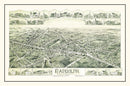 Vintage Map of Randolph, Massachusetts 1892