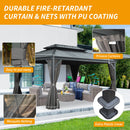 12' x 16' Hardtop Gazebo with Dual-Layer Roof
