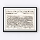 Vintage Map of Spencer, Massachusetts 1892