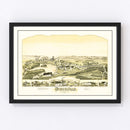 Vintage Map of Dodgeville, Massachusetts 1891