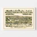 Vintage Map of North Easton, Massachusetts 1891